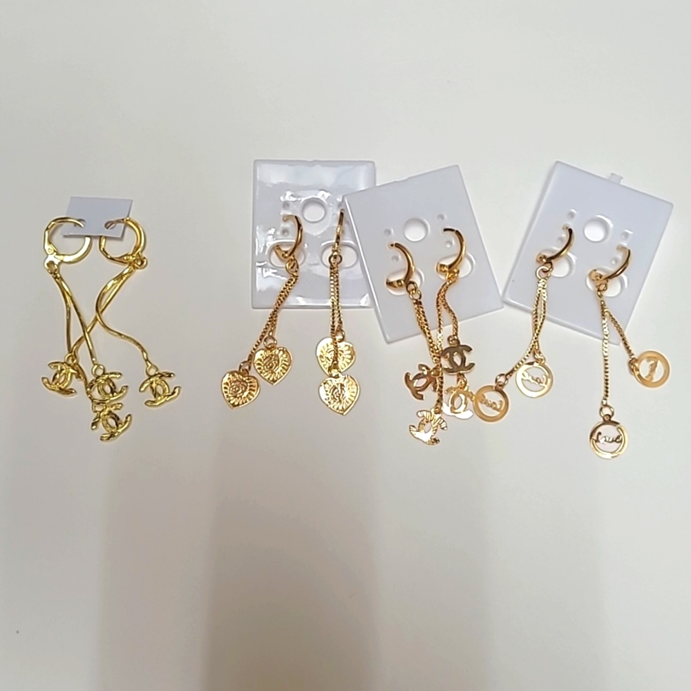 Gold plated earrings